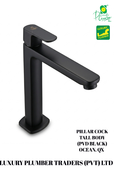 PILLAR COCK TALL BLACK.OCEAN